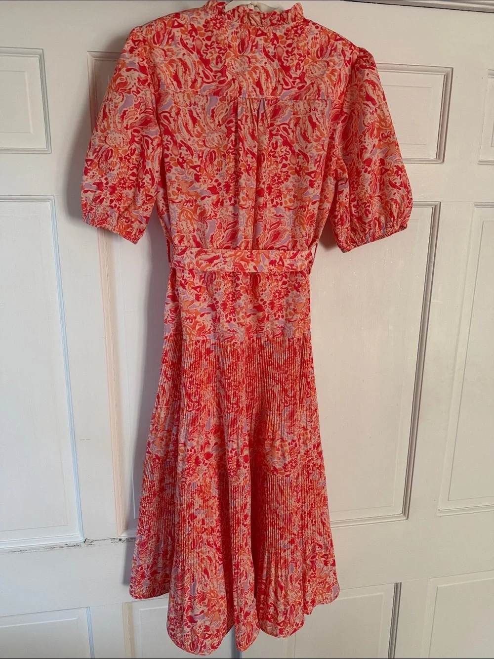 Current Air Los Angeles Printed Dress with Tie Waist